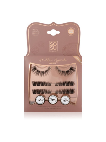 SOSU Cosmetics Hidden Agenda Lash Kit изкуствени мигли Las Vegas 1 бр.
