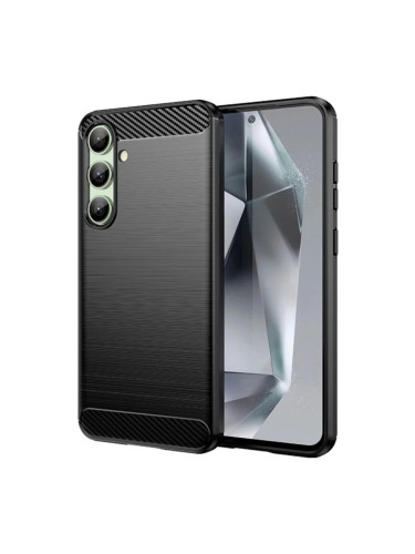 Силиконов кейс MBX Carbon, За Samsung Galaxy A17, Черен