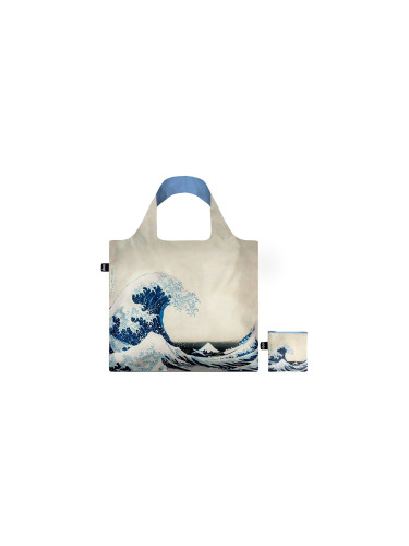 Loqi Katsushika Hokusai - The Great Wave, 1831 Recycled Bag Unisex - Раници и чанти LOQI - Бял - HO.WA.R-One-size - Size: One size