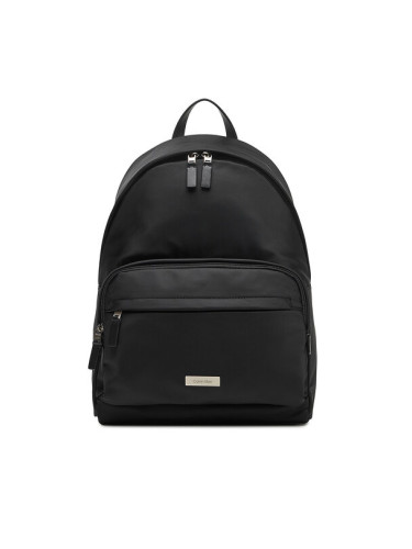Calvin Klein Раница Sleek Round Backpack LV04D3143G Черен