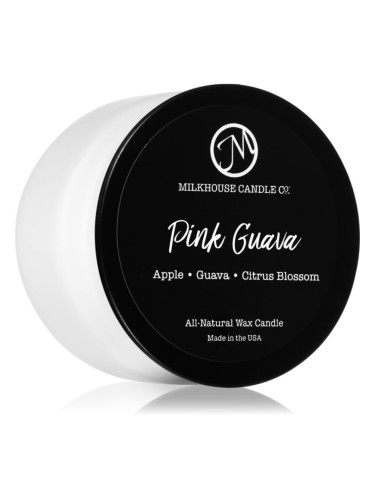 Milkhouse Candle Co. Creamery Pink Guava ароматна свещ Traveler Tin 106 гр.
