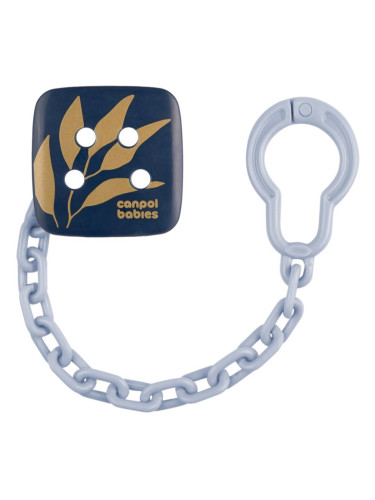 Canpol babies Gold Soothers Holder верижка за биберон Blue 1 бр.
