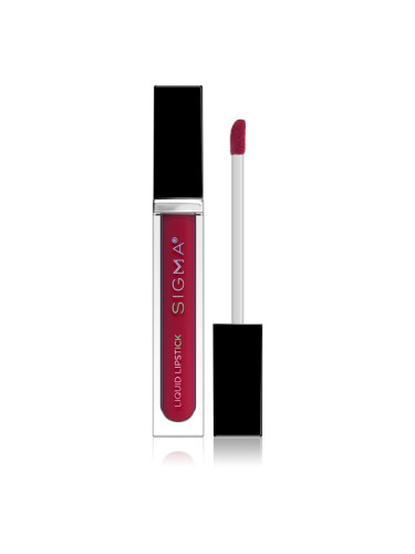Sigma Beauty Liquid Lipstick матиращо течно червило цвят Belladonna 5.7 гр.