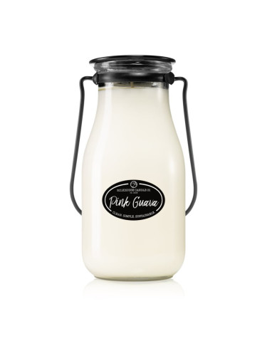 Milkhouse Candle Co. Creamery Pink Guava ароматна свещ Milkbottle 396 гр.
