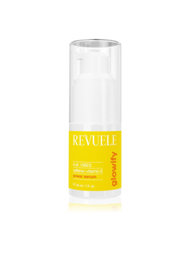 Revuele Glowify A.M. Vibes Power Serum Caffeine + Vitamin E озаряващ серум за околоочната област 30 мл.