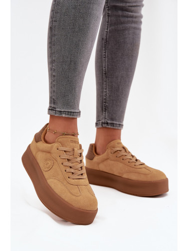 BIG STAR SHOES Дамски кецове на платформа Пантерка Big Star