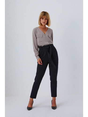 Marisse Elegant High-Waisted Trousers Z-Sp-3606 Graphite