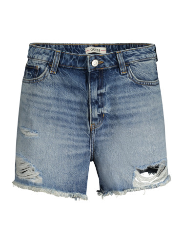 Light blue women's denim shorts Guess Relaxed Short