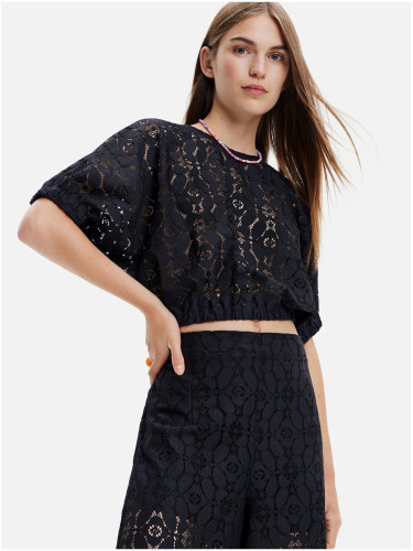 DESIGUAL BLACK WOMAN SHORT SLEEVE T-SHIRT