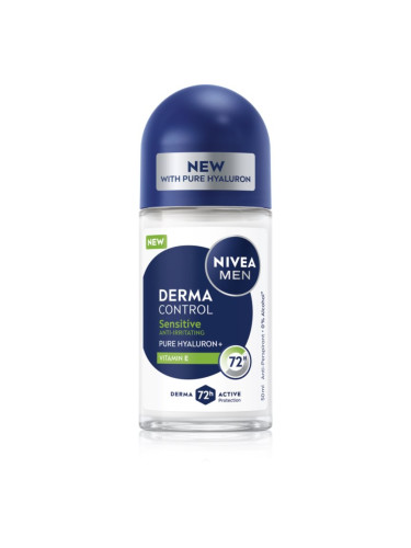NIVEA MEN Derma Control Sensitive рол-он и антиперспирант за чувствителна кожа 50 мл.