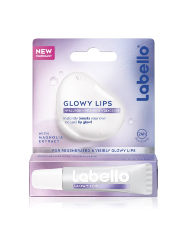 Labello Glowy Lips хидратиращ балсам за устни с хиалуронова киселина 10 мл.