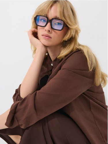 Mohito - Риза със съдържание на вискоза - кафяво