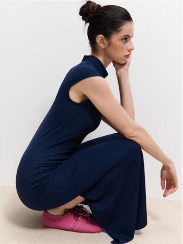 Mohito - Прилепнала миди рокля - нави