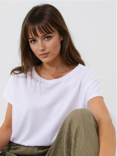 Mohito - Тениска с къс ръкав - бяло