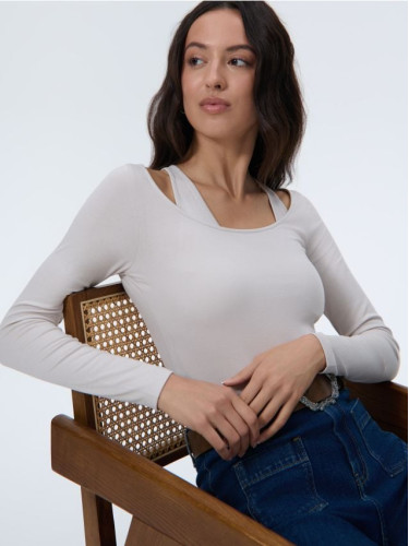 Mohito - Прилепнала блуза - бежово