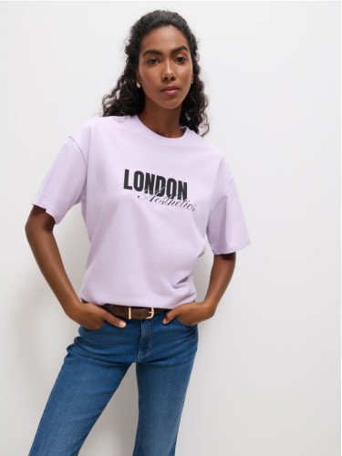 Mohito - Тениска с щампа - лилаво