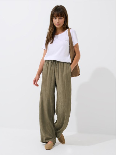 Mohito - Панталон със свободна кройка - маслинено зелено