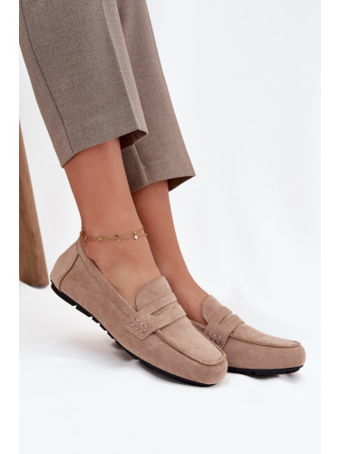 Boto Лофери Мокасини Дамски Плоски Бежови Soreline