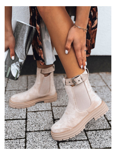 Botki damskie MADDEN beżowe Dstreet