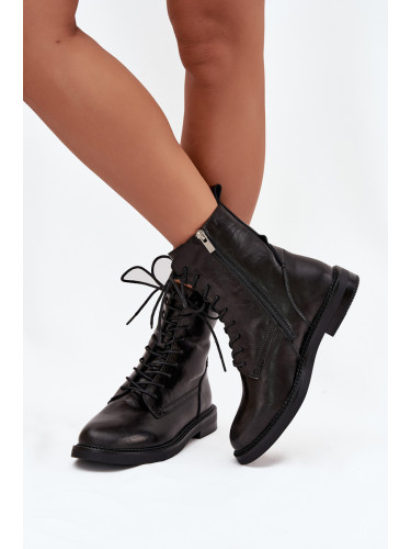 BIG STAR SHOES Кожени Обувки за Жени с Плътна Възглавница Workery Big Star