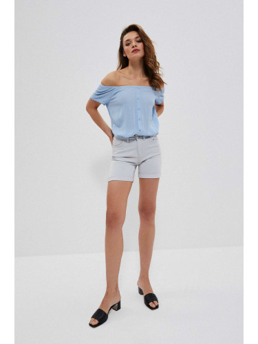 Marisse Lyocell Shorts L-Sh-3702 Grey