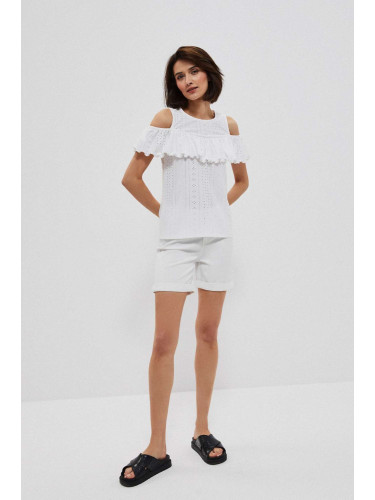 Marisse Lyocell Shorts L-Sh-3702 White