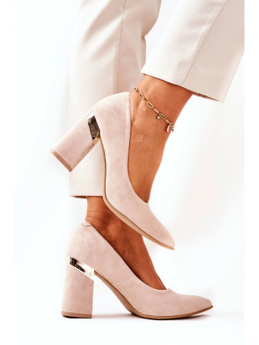 Boto Велурени помпи Lewski 3117 Бежово