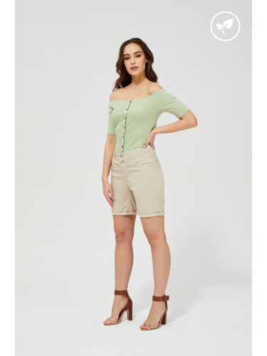 Marisse Lyocell Shorts L-Sh-3413 Beige