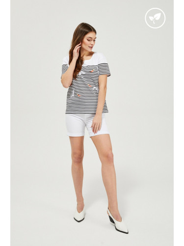 Marisse Lyocell Shorts L-Sh-3406 White