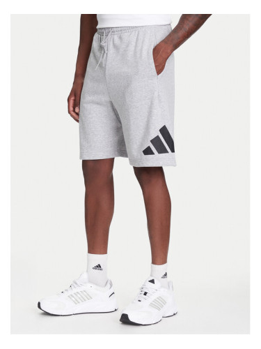 adidas Спортни шорти Essentials Big Logo JE8957 Сив Regular Fit