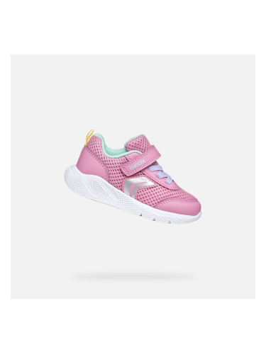 Pink Girls Sneakers Geox Sprintye - Girls