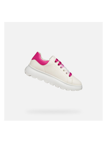 White Girls Geox Puffypop Sneakers - Girls