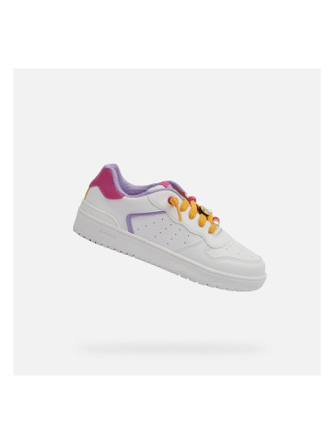 White Girls Geox Washiba Sneakers - Girls