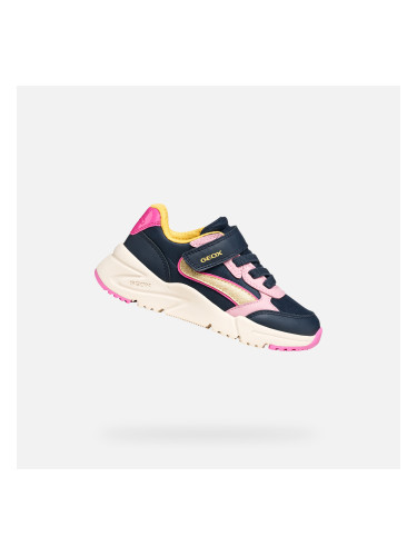 Dark Blue Girls Sneakers Geox Loftus - Girls