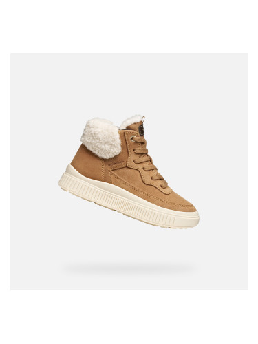 Brown Girls' Geox Laquinny WPF Sneakers - Girls