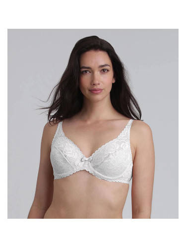 PLAYTEX FLOWER ELEGANCE RCS UNDERWIRE BRA - Women's Lace Bra with Underwire - White