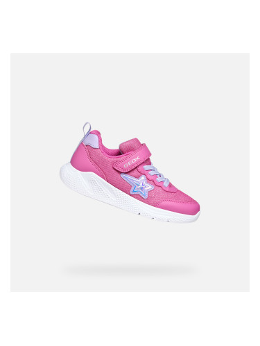Pink Girls Sneakers Geox Sprintye - Girls