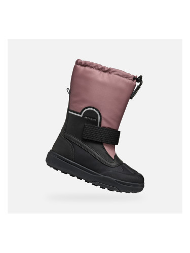 Pink Girls Winter Boots Geox Bunshee Pg B - Girls
