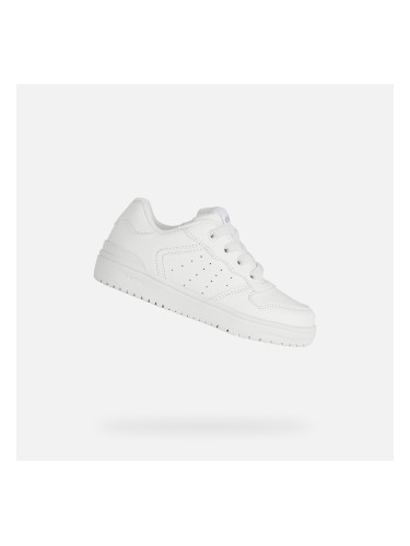 White Girls Geox Washiba Sneakers - Girls
