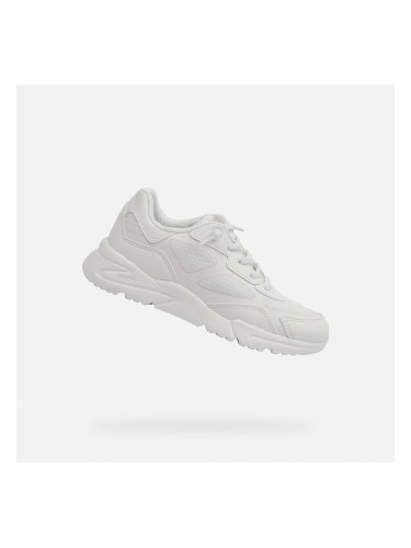 White Girls Sneakers Geox Loftus - Girls