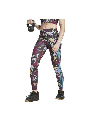 ДАМСКИ КЛИН ADIDAS JL8627 FARM LEGGINGS ЧЕРЕН/ЧЕРВЕН/ЛИЛАВ
