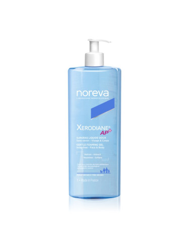 Noreva Xerodiane AP+ Gentle Foaming Gel лек почистващ гел за лице и тяло 1000 мл.