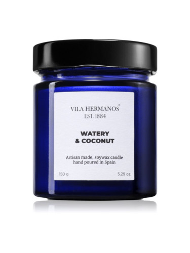 Vila Hermanos Apothecary Cobalt Blue Watery & Coconut ароматна свещ 150 гр.