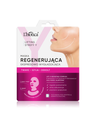 L’biotica Lifting Y Zone интензивна регенерираща маска с изглаждащ ефект 1 бр.