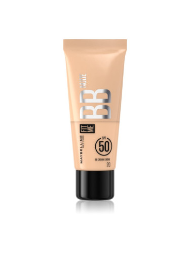 MAYBELLINE NEW YORK Fit Me! BB ББ крем SPF 50 цвят 20 30 мл.