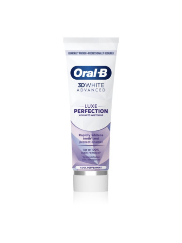 Oral-B 3D White Luxe Perfection избелваща паста за зъби Cool Peppermint 75 мл.