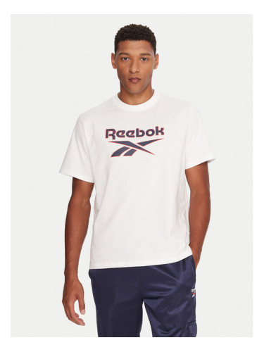 Reebok Тишърт RK25157CCM Бял Regular Fit