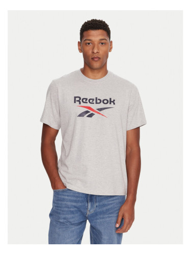 Reebok Тишърт RK25158CCM Сив Regular Fit