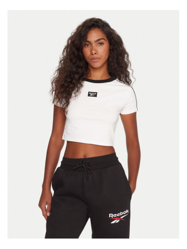 Reebok Тишърт Laura RK25168CCW Бял Regular Fit