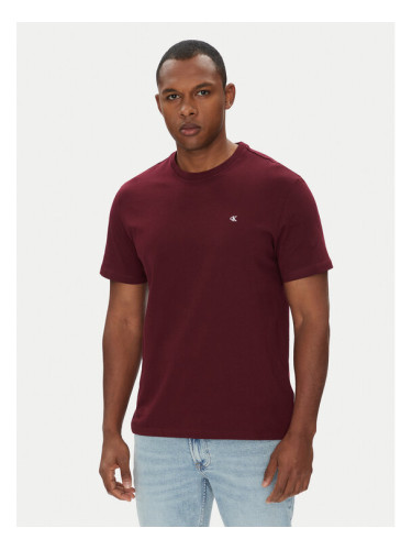 Calvin Klein Jeans Тишърт LV040HM265 Бордо Regular Fit